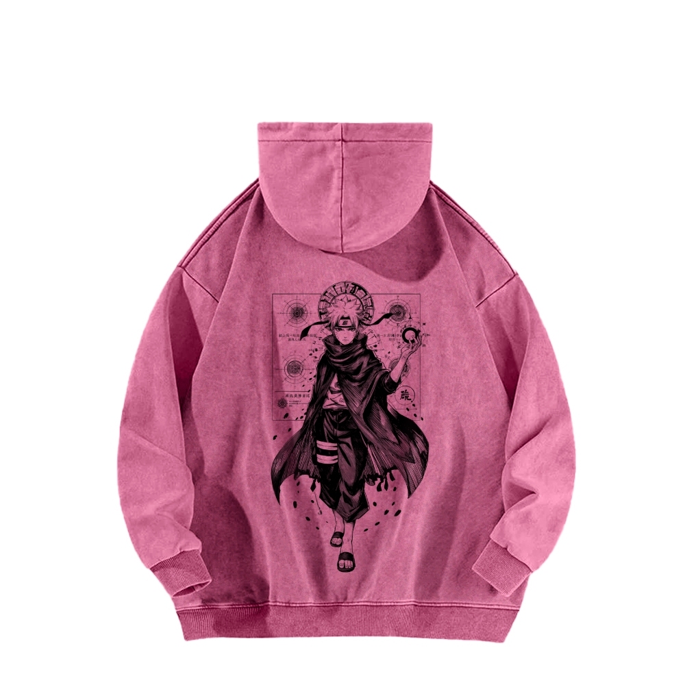 Naruto Casual Washed Hoodie 2509012969-Coordom