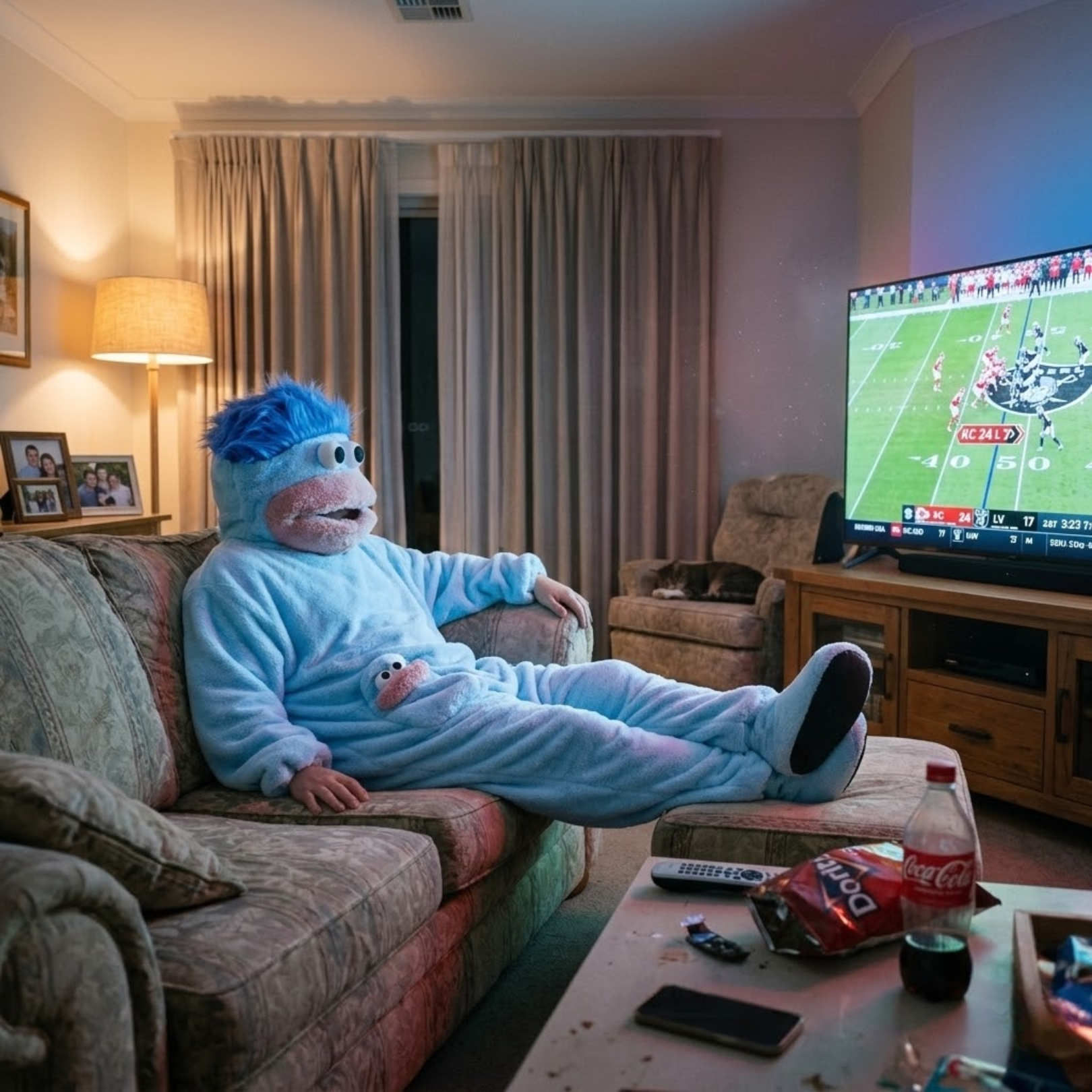 GufsySuit Cartoon Frog Plush Onesie | Cozy Oversized Loungewear Pajama Hoodie-Coordom