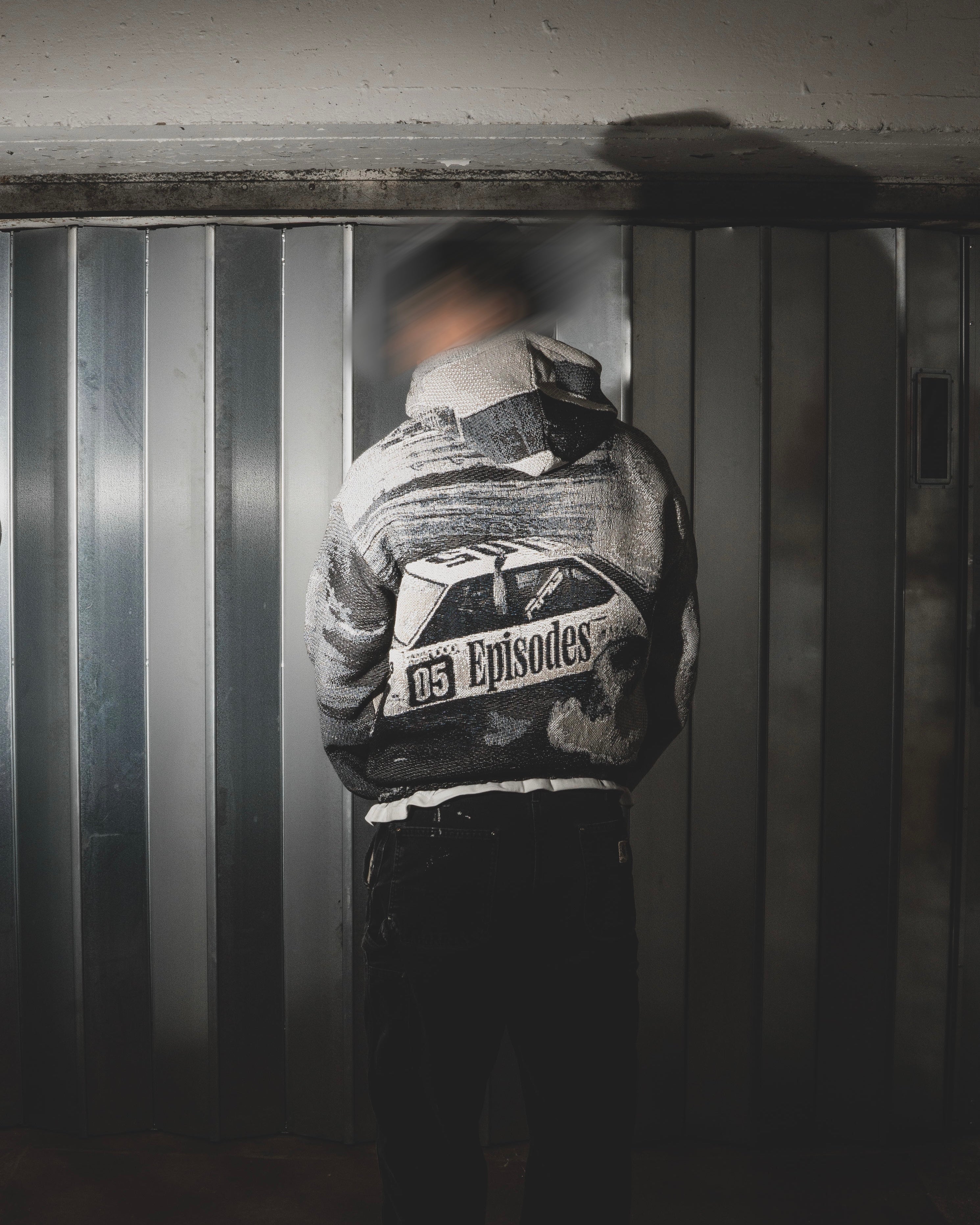 Tapestry Zip-Up Hoodie (MONO) | Vintage Streetwear Oversized Jacket-Coordom