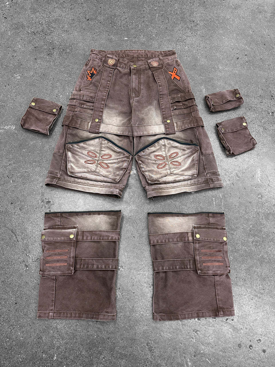 "ACADEMY" Cargo Pants Brown-Coordom