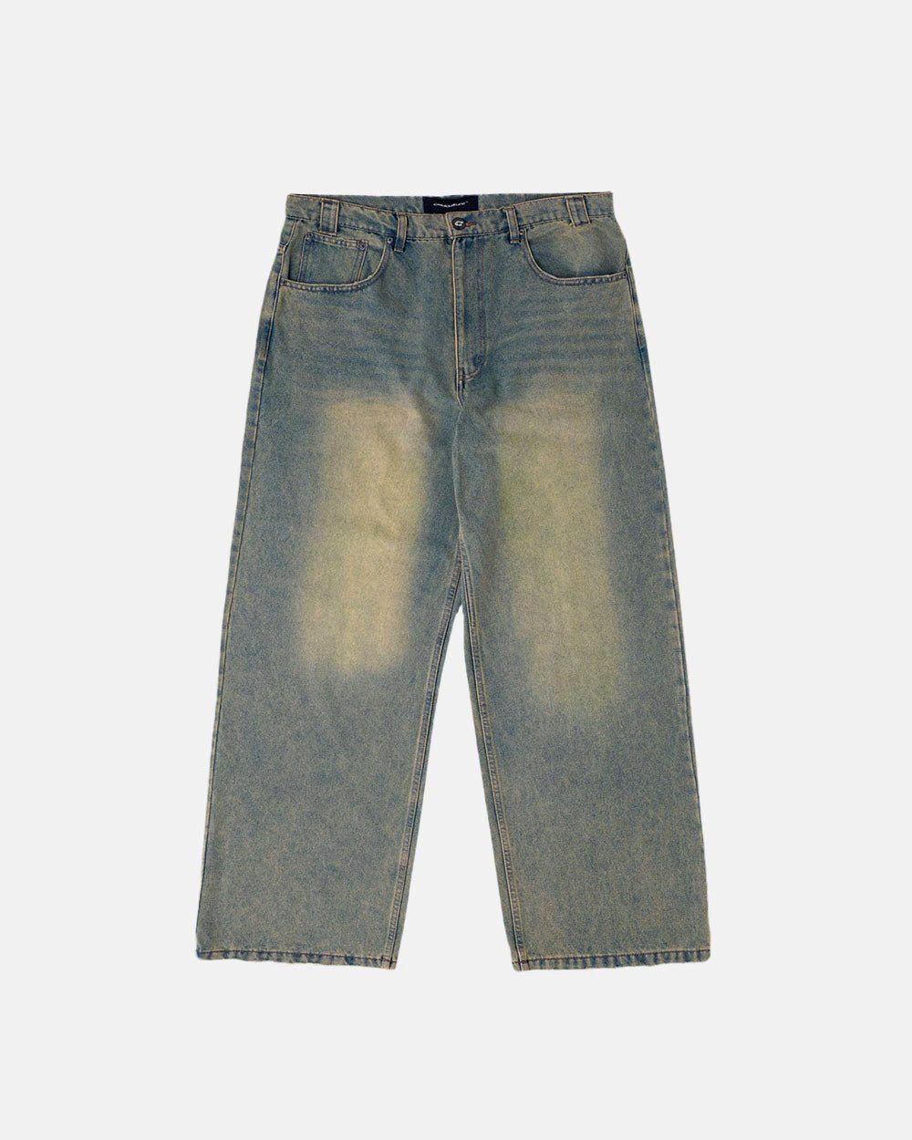 CV2 Dirty Light Denim Pants | Vintage Streetwear Baggy Jeans-Coordom