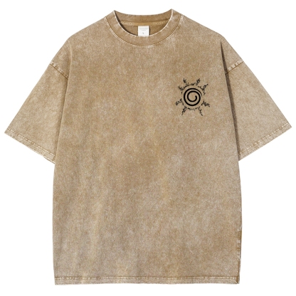 NARUTO Unisex Fit Washed T-Shirt-Coordom
