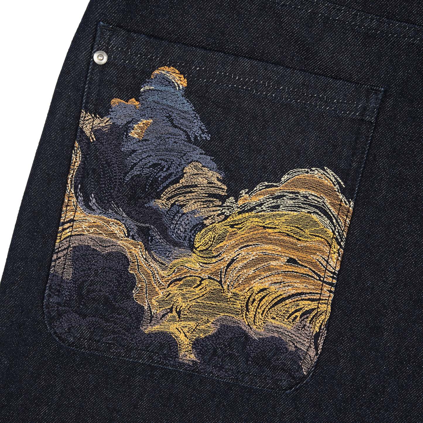"whales v2" Jorts dark indigo-Coordom