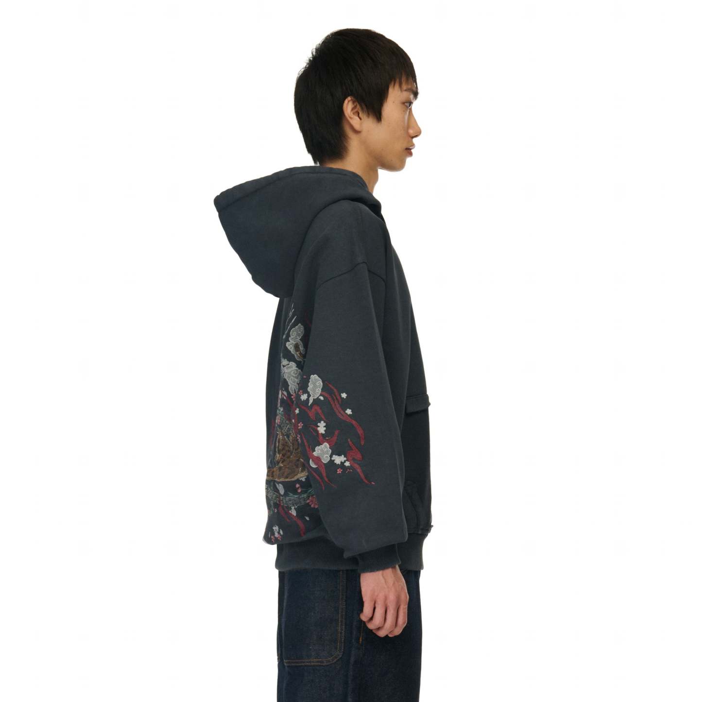 "yakuza" Hoodie black 01-Coordom