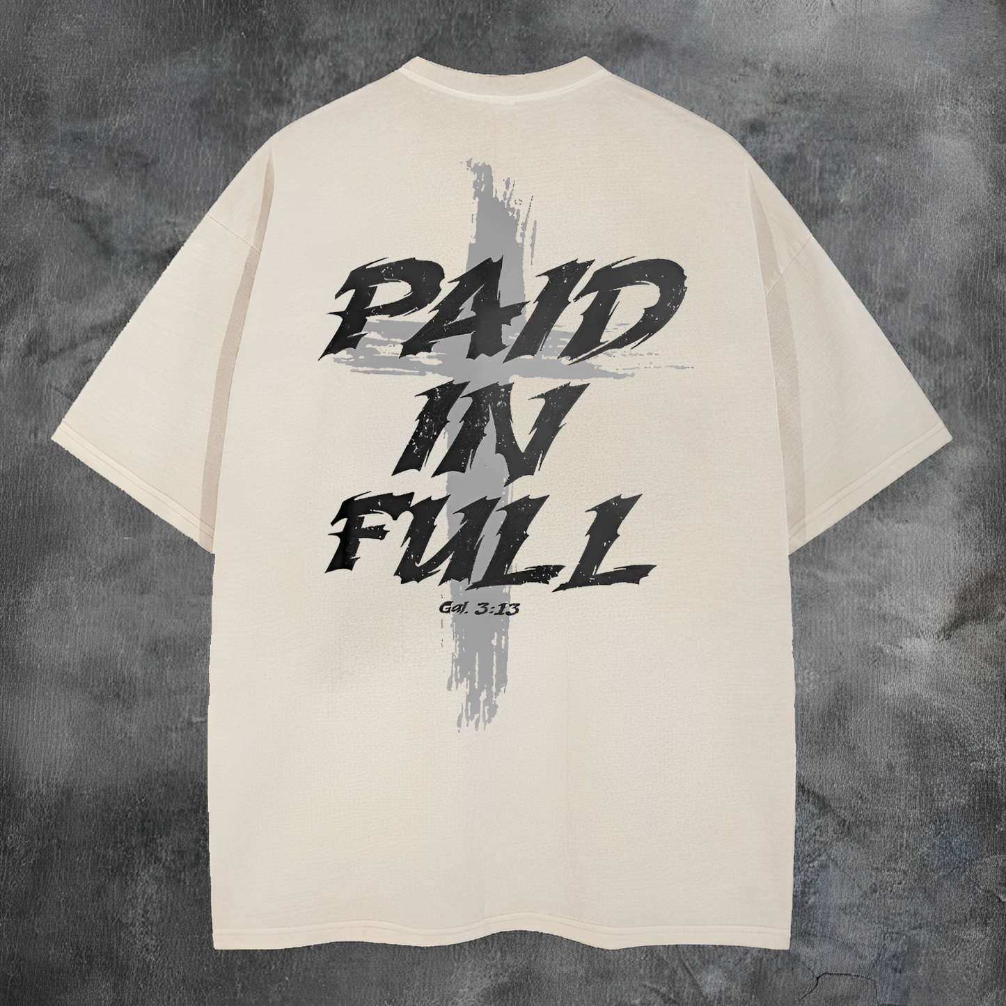 Paid In Full Printed Men's Washed Tee-Coordom