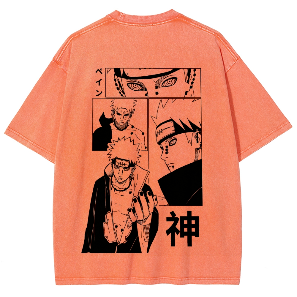 Naruto Unisex Fit Washed T-Shirt 2509012213-Coordom
