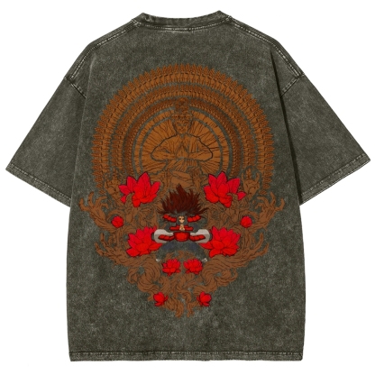 Naruto Unisex Fit Washed T-Shirt 2507012467-Coordom
