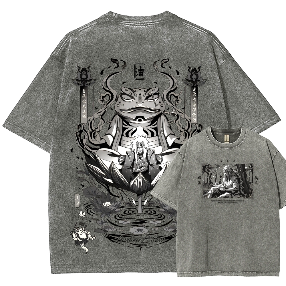 Jiraiya Unisex Fit Washed T-Shirt 2510008383-Coordom