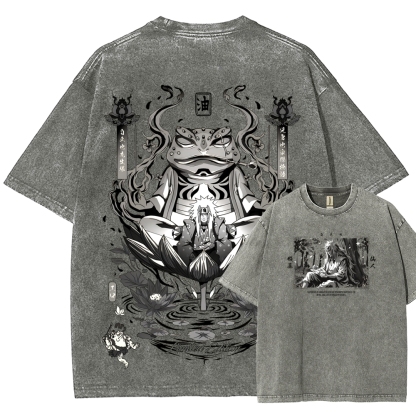 Jiraiya Unisex Fit Washed T-Shirt 2510008383-Coordom