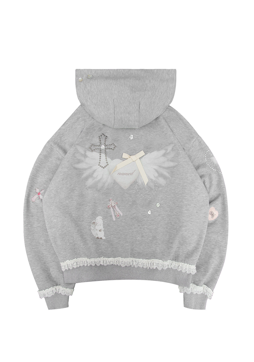 WHISPER ZIP HOODIE GREY MARL-Coordom