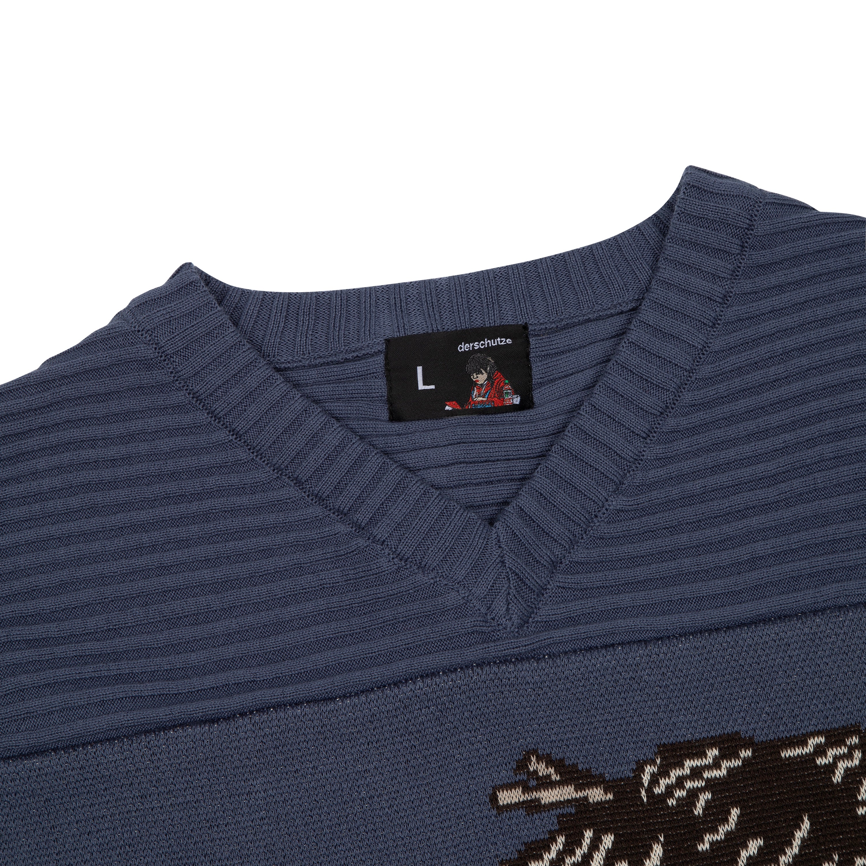"yakuza v2" knitted Jersey blue-Coordom