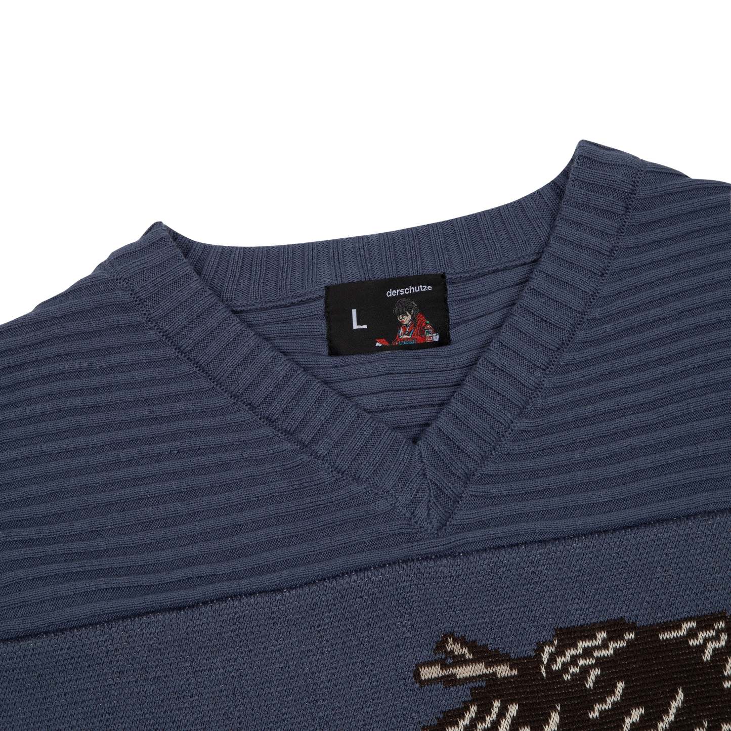 "yakuza v2" knitted Jersey blue-Coordom