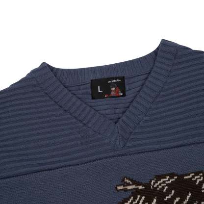 "yakuza v2" knitted Jersey blue-Coordom