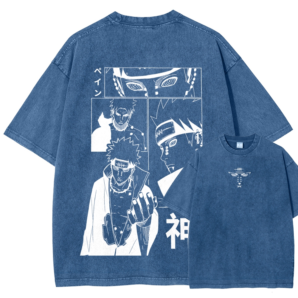 Naruto Unisex Fit Washed T-Shirt 2509012213-Coordom