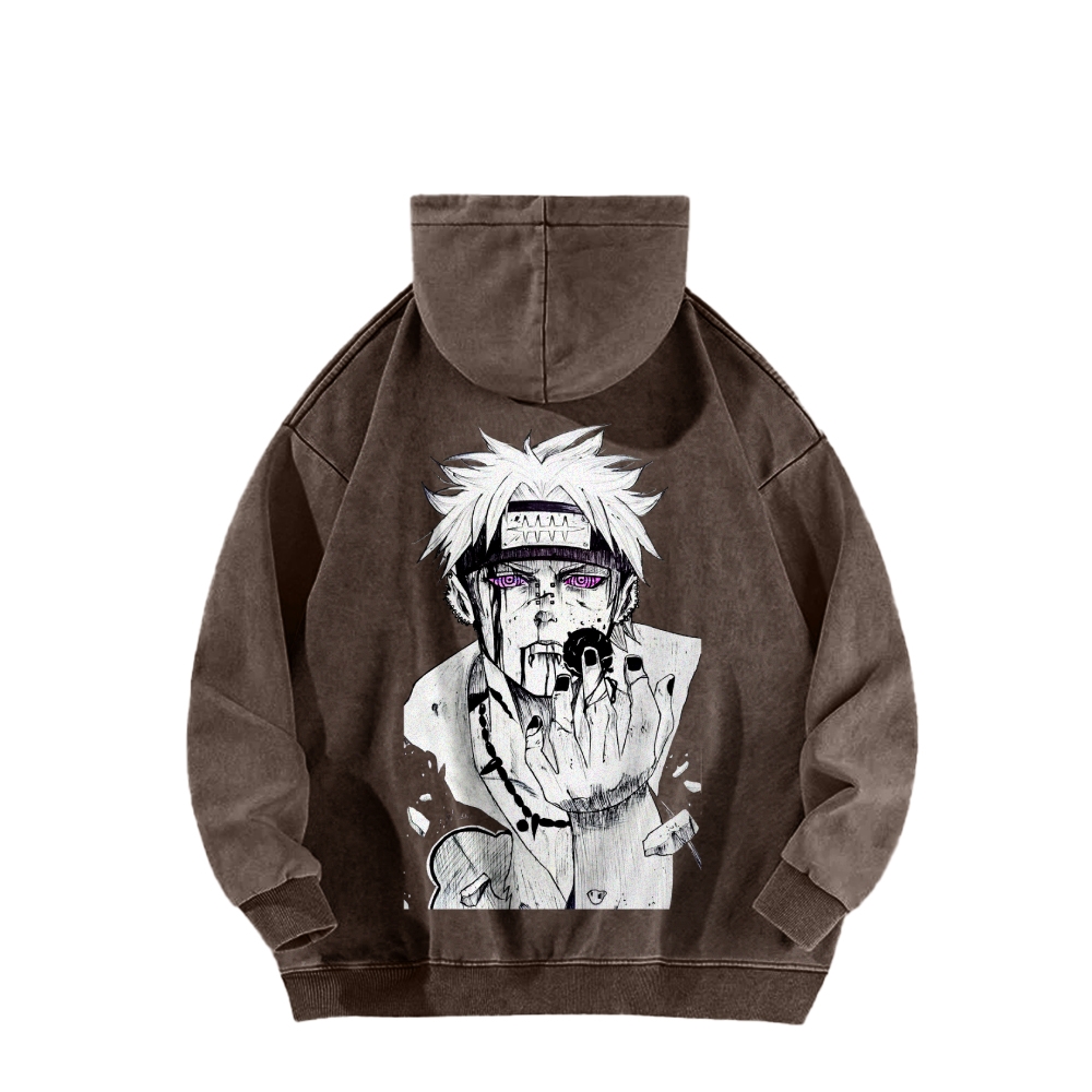 Naruto Casual Washed Hoodie 2509012973-Coordom