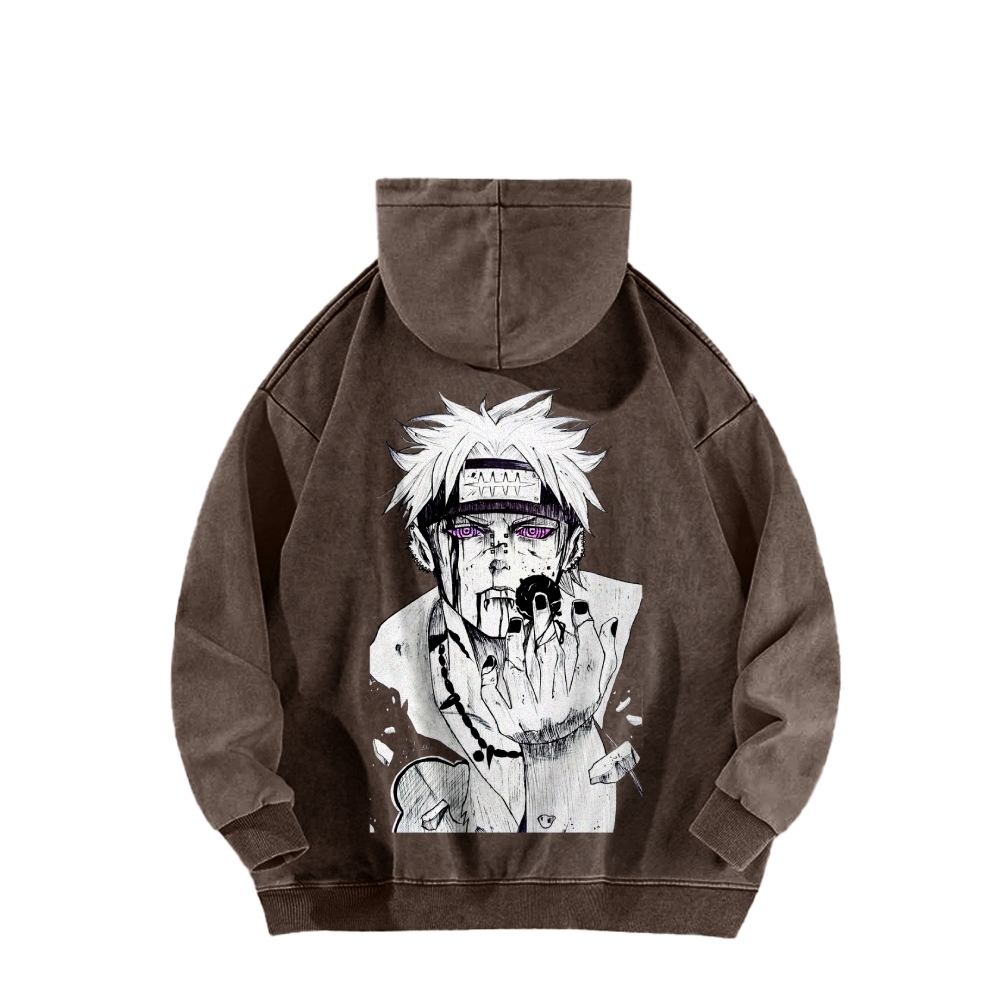 Naruto Casual Washed Hoodie 2509012973-Coordom
