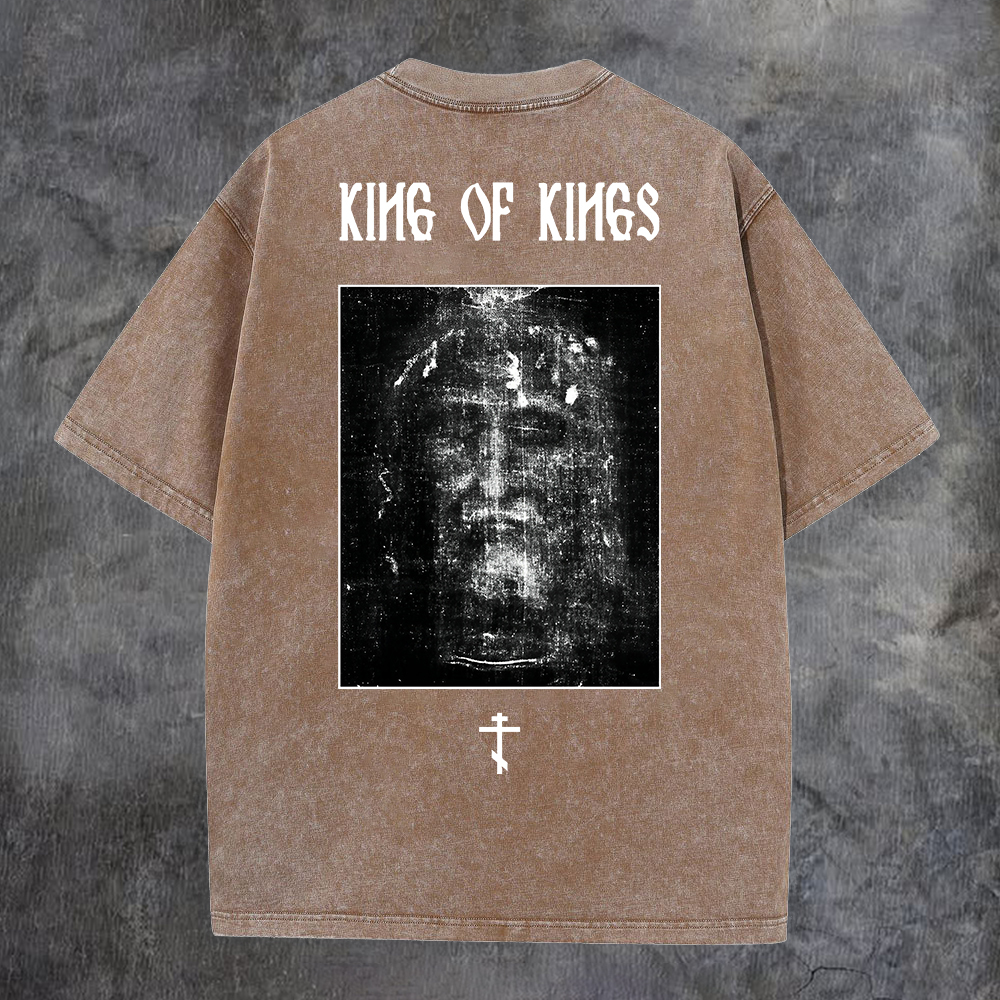 King Of Kings Washed T-Shirt-Coordom