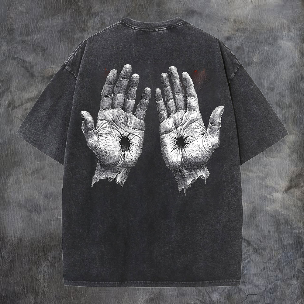 Hollow Hands Washed T-Shirt-Coordom