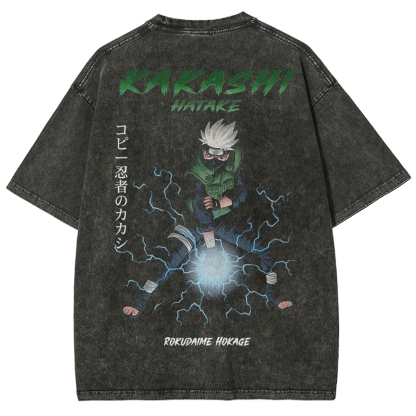 Naruto Unisex Fit Washed T-Shirt 2502006947-Coordom