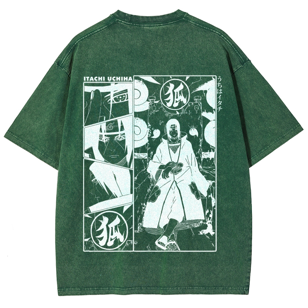 Naruto Unisex Fit Washed T-Shirt 2509012221-Coordom