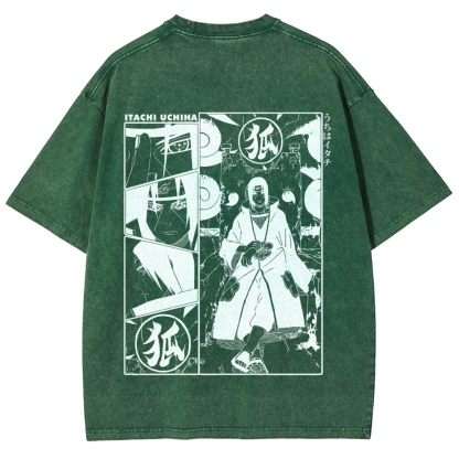 Naruto Unisex Fit Washed T-Shirt 2509012221-Coordom