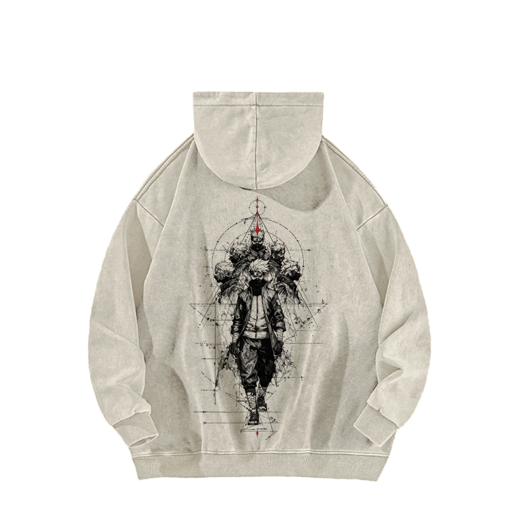 Naruto Casual Washed Hoodie 2509012972-Coordom