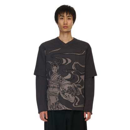 "yakuza" Layered knitted Jersey-Coordom