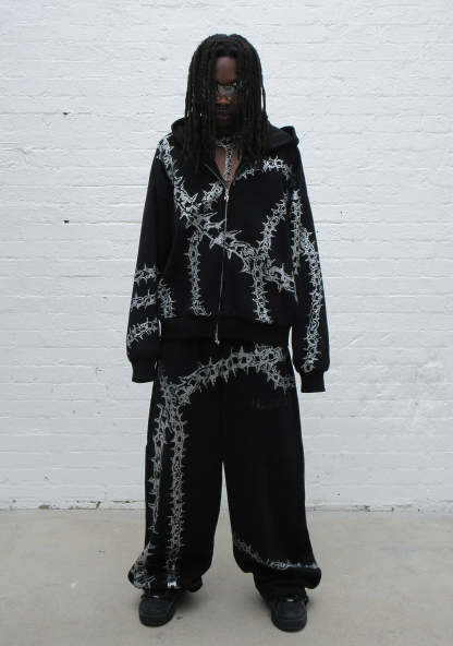  RHINESTONE OVERSIZED SET BLACK-Coordom