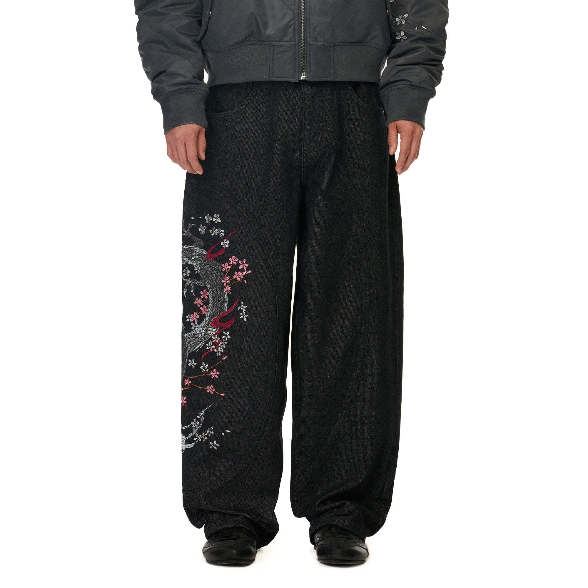 "yakuza" raw Denim black 02-Coordom