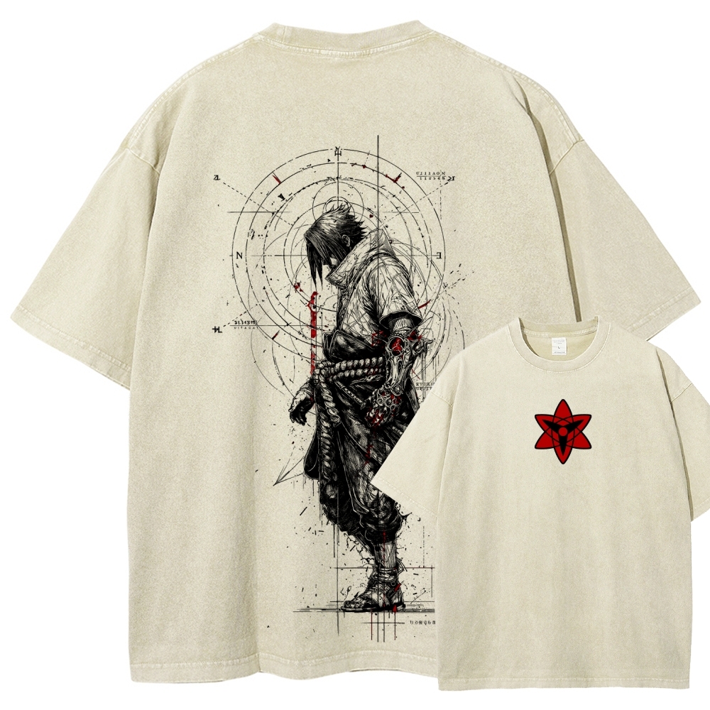 Naruto Unisex Fit Washed T-Shirt 2508017121-Coordom