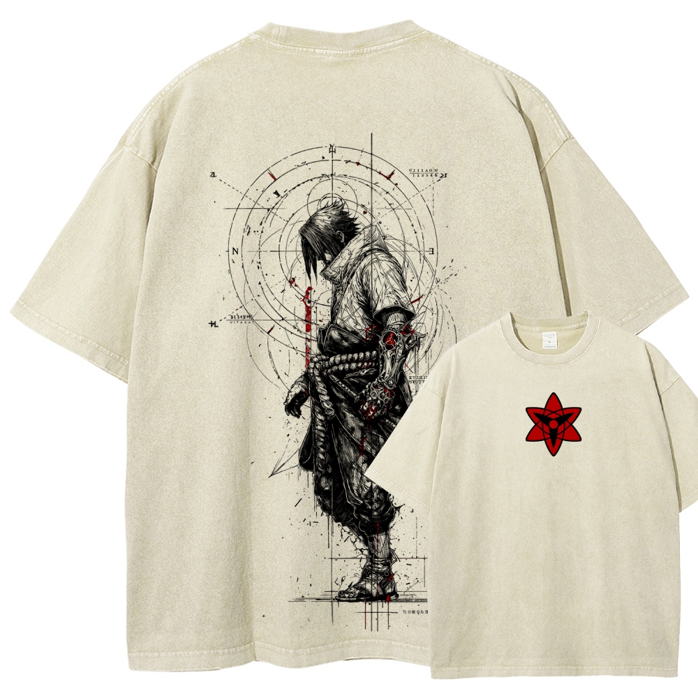 Naruto Unisex Fit Washed T-Shirt 2508017121-Coordom