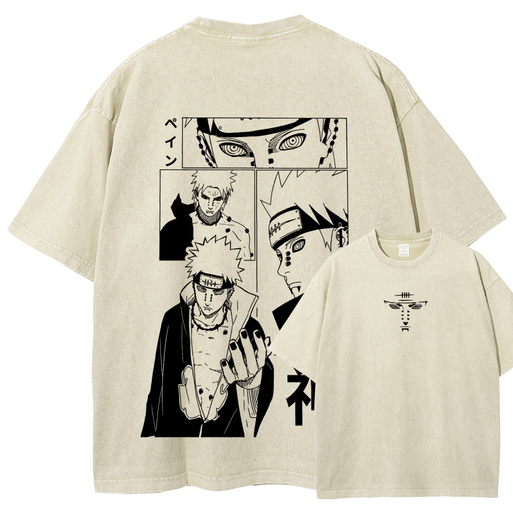 Naruto Unisex Fit Washed T-Shirt 2509012213-Coordom