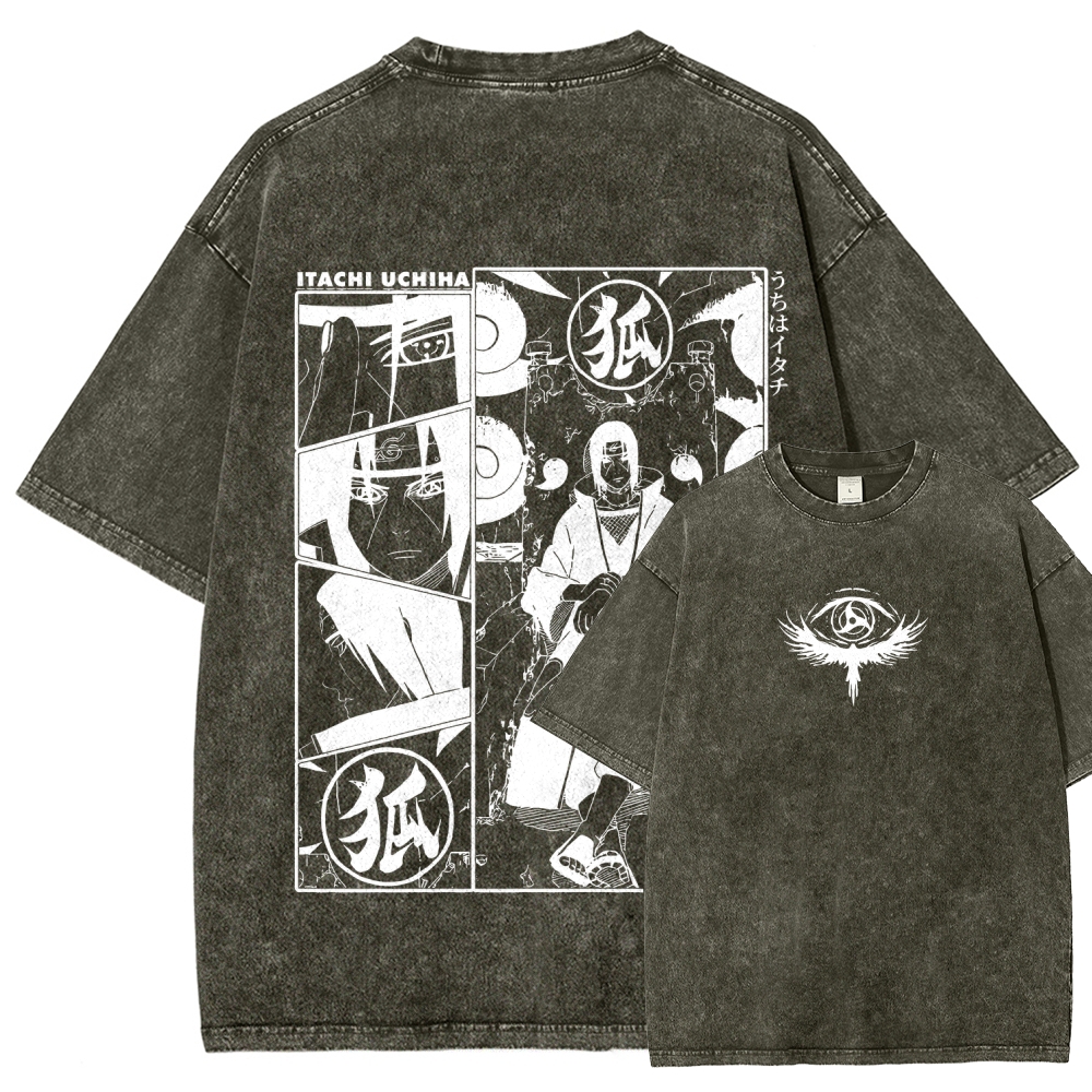 Naruto Unisex Fit Washed T-Shirt 2509012221-Coordom