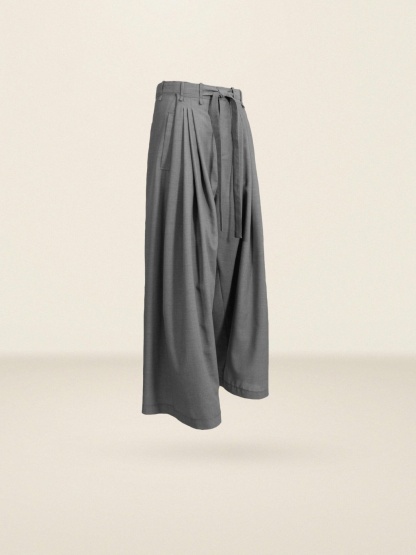 COLOR-BLOCK PLEATED TROUSERS-Coordom