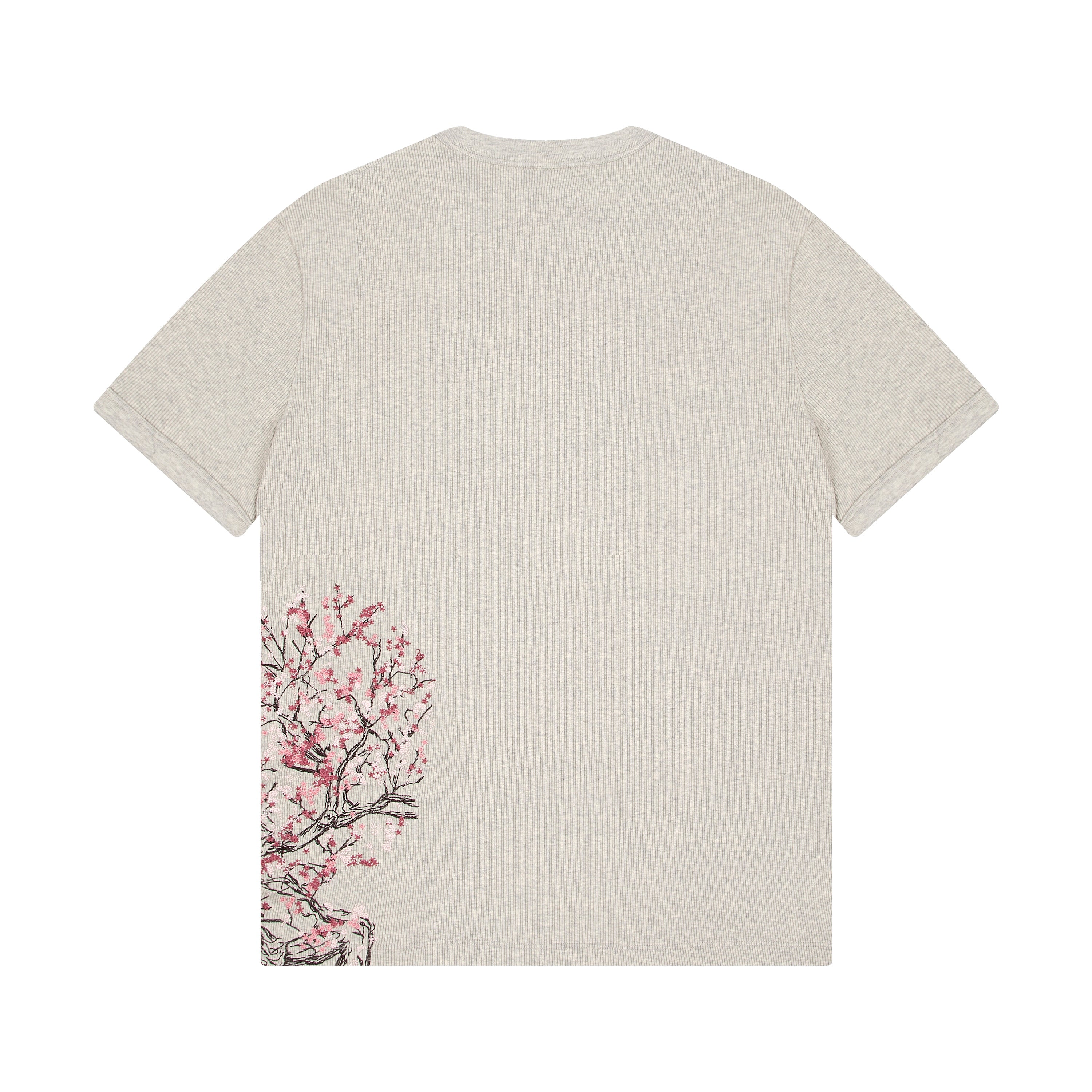 "blossom v3" ribbed T Shirt grey-Coordom