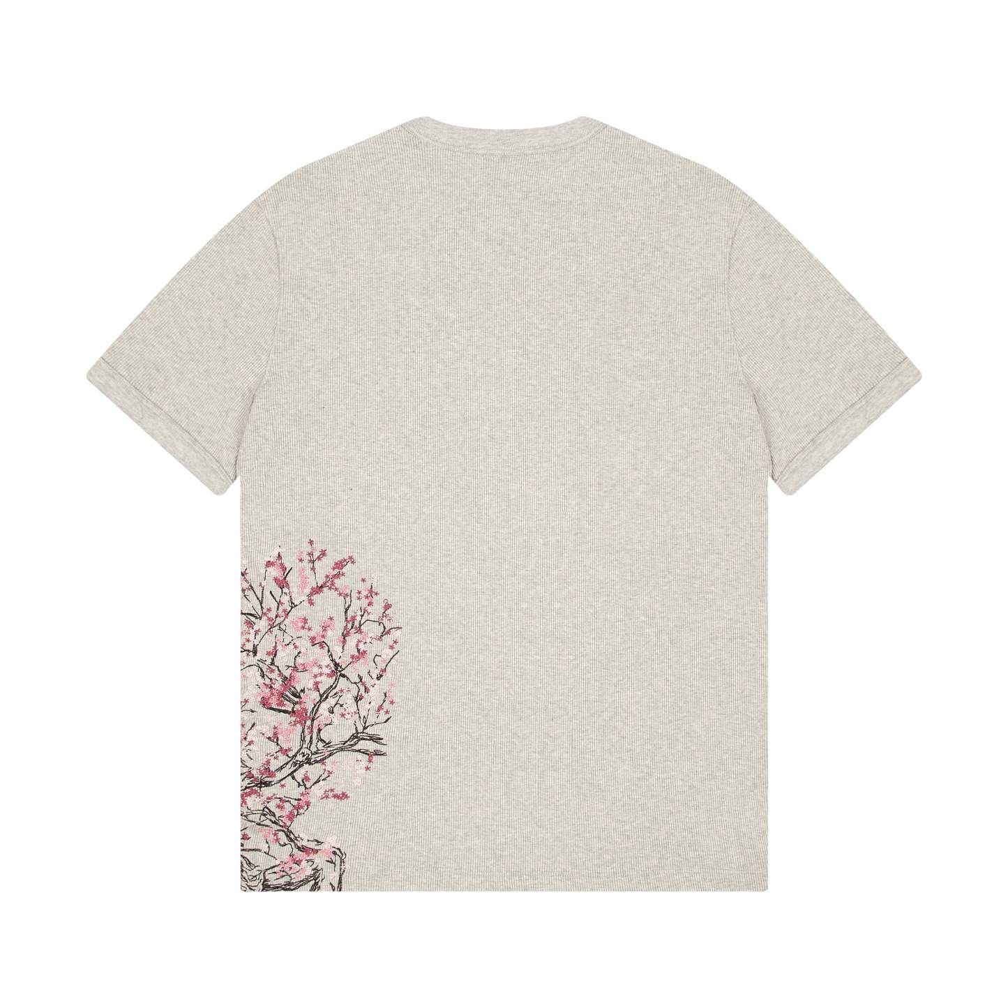 "blossom v3" ribbed T Shirt grey-Coordom