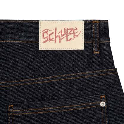 Blossom V3 Indigo Raw Denim Jeans (02) | Vintage Streetwear Baggy Pants-Coordom