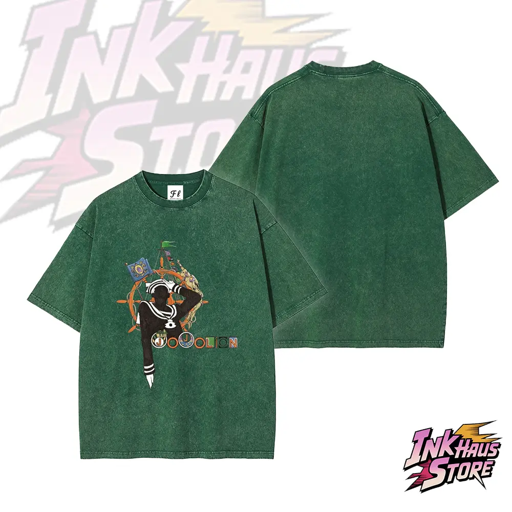 Josuke Higashikata  Jojolion JoJo's Bizarre Adventure Part 8: The Gospel of JoJo Short Sleeve Cotton Unisex Retro Wash Tee-Coordom
