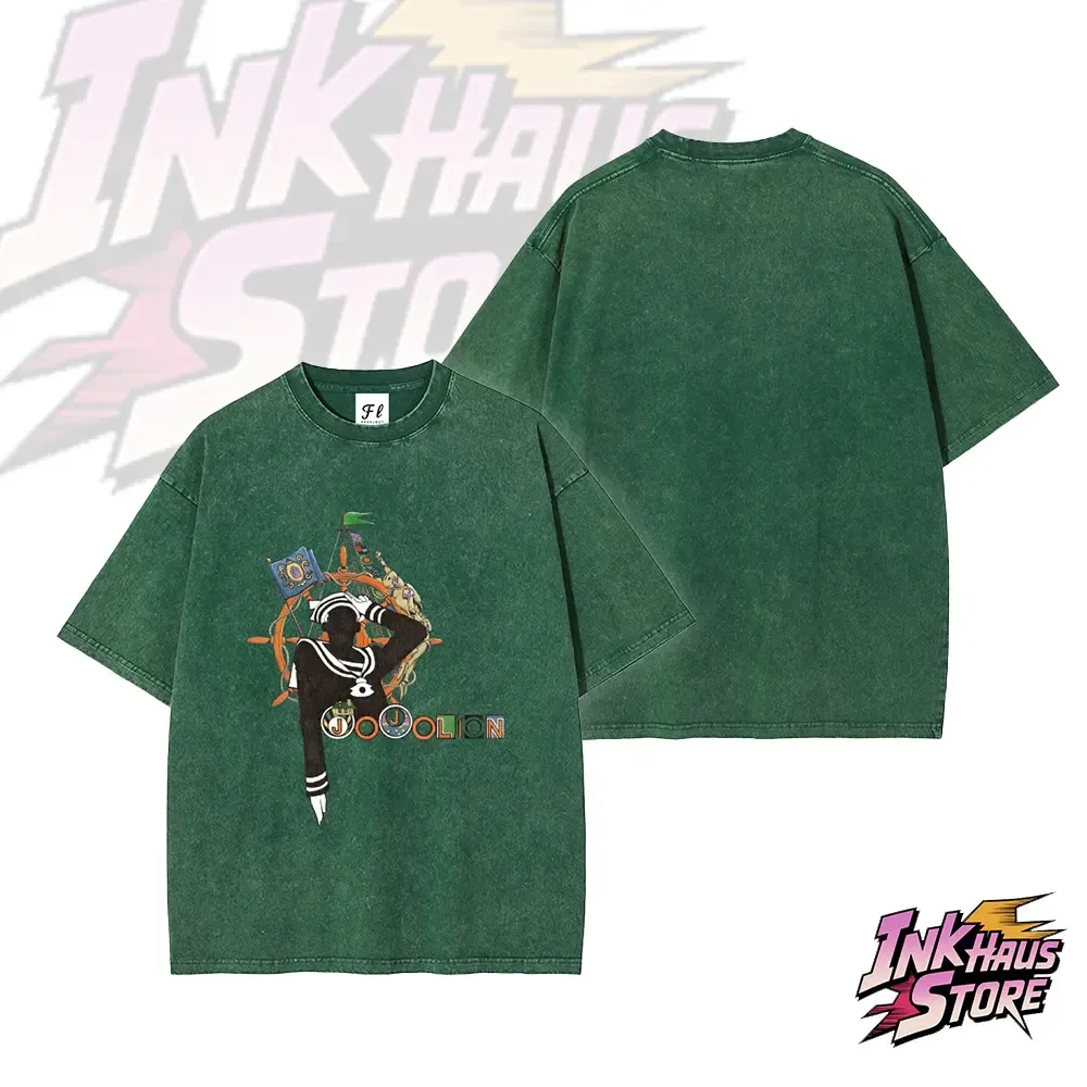 Josuke Higashikata  Jojolion JoJo's Bizarre Adventure Part 8: The Gospel of JoJo Short Sleeve Cotton Unisex Retro Wash Tee-Coordom