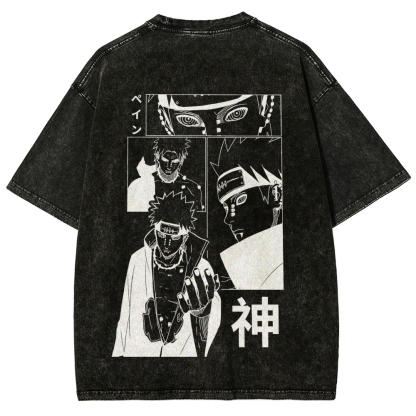 Naruto Unisex Fit Washed T-Shirt 2509012213-Coordom