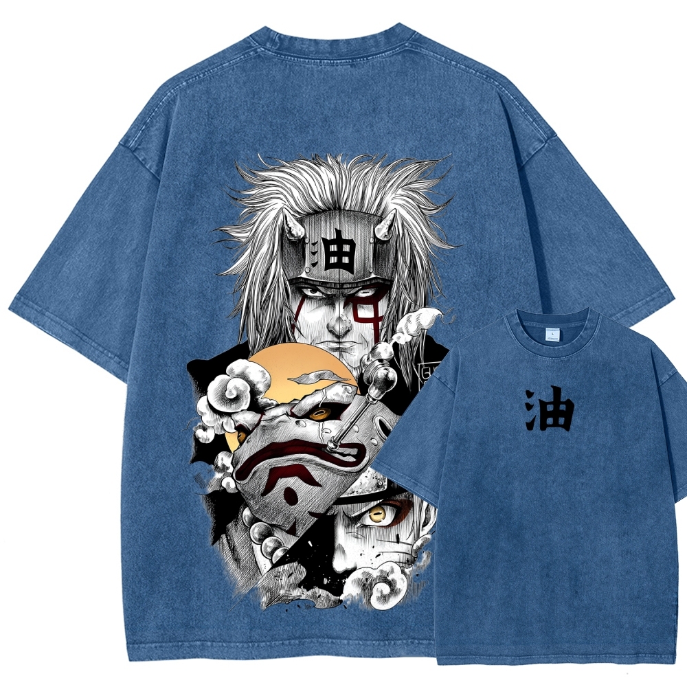Naruto Unisex Fit Washed T-Shirt 2508017672-Coordom