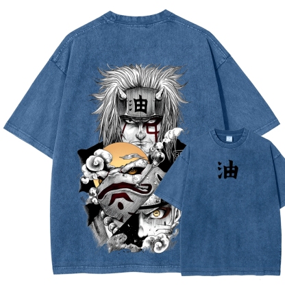 Naruto Unisex Fit Washed T-Shirt 2508017672-Coordom