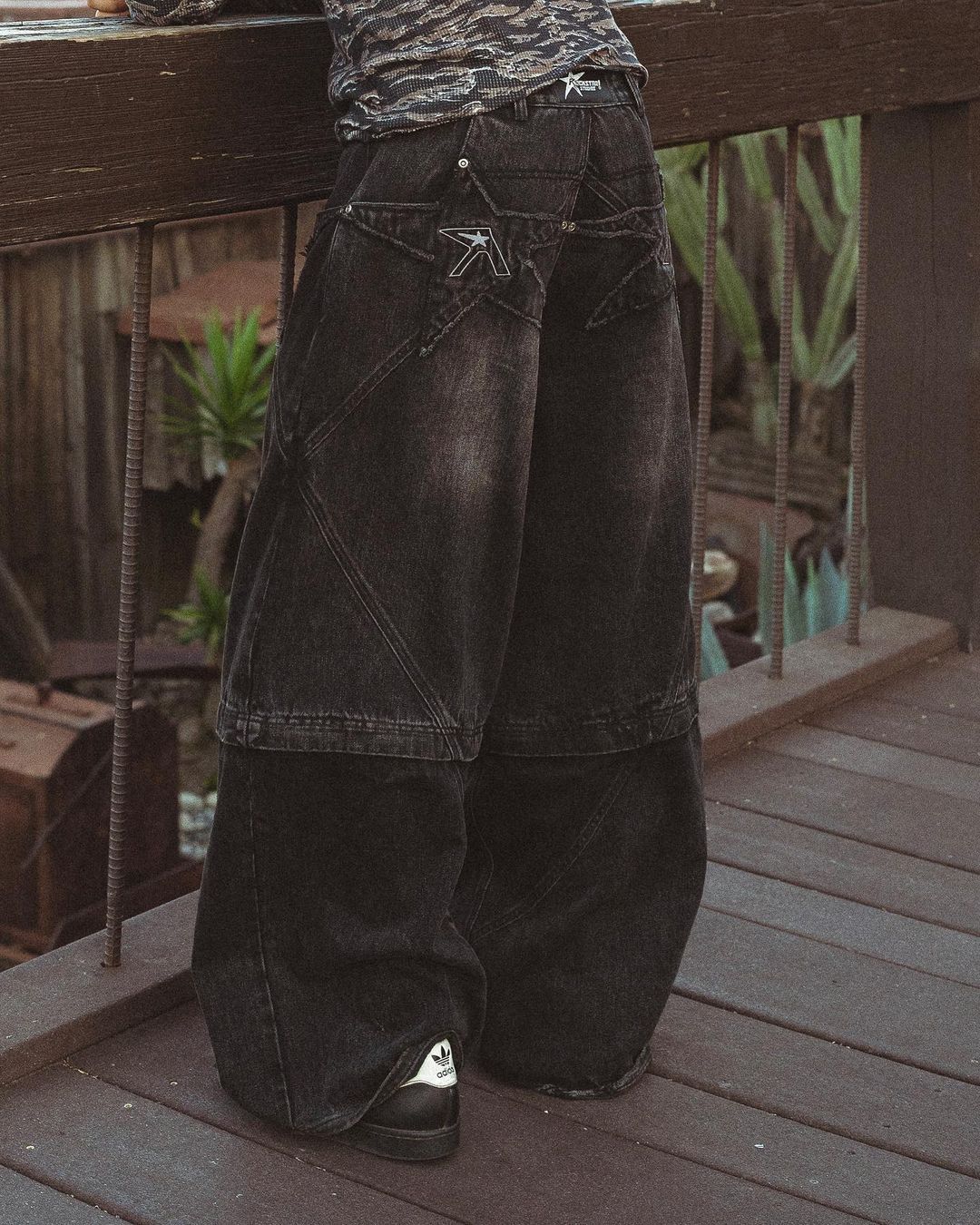 pocket convertible denim jean-Coordom