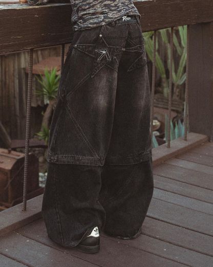 pocket convertible denim jean-Coordom