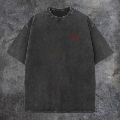 Speak With Honesty Think With Sincerity Act With Integrity Washed T-shirt-Coordom
