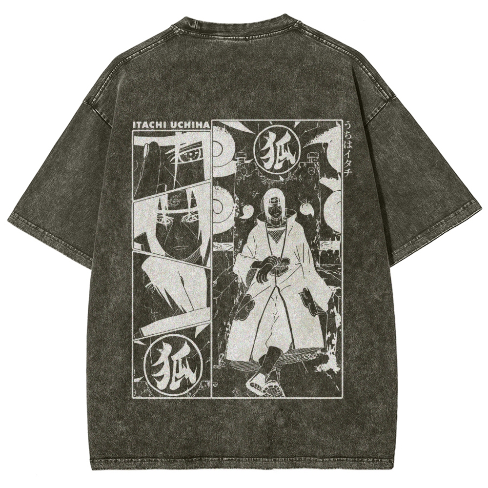 Naruto Unisex Fit Washed T-Shirt 2509012221-Coordom