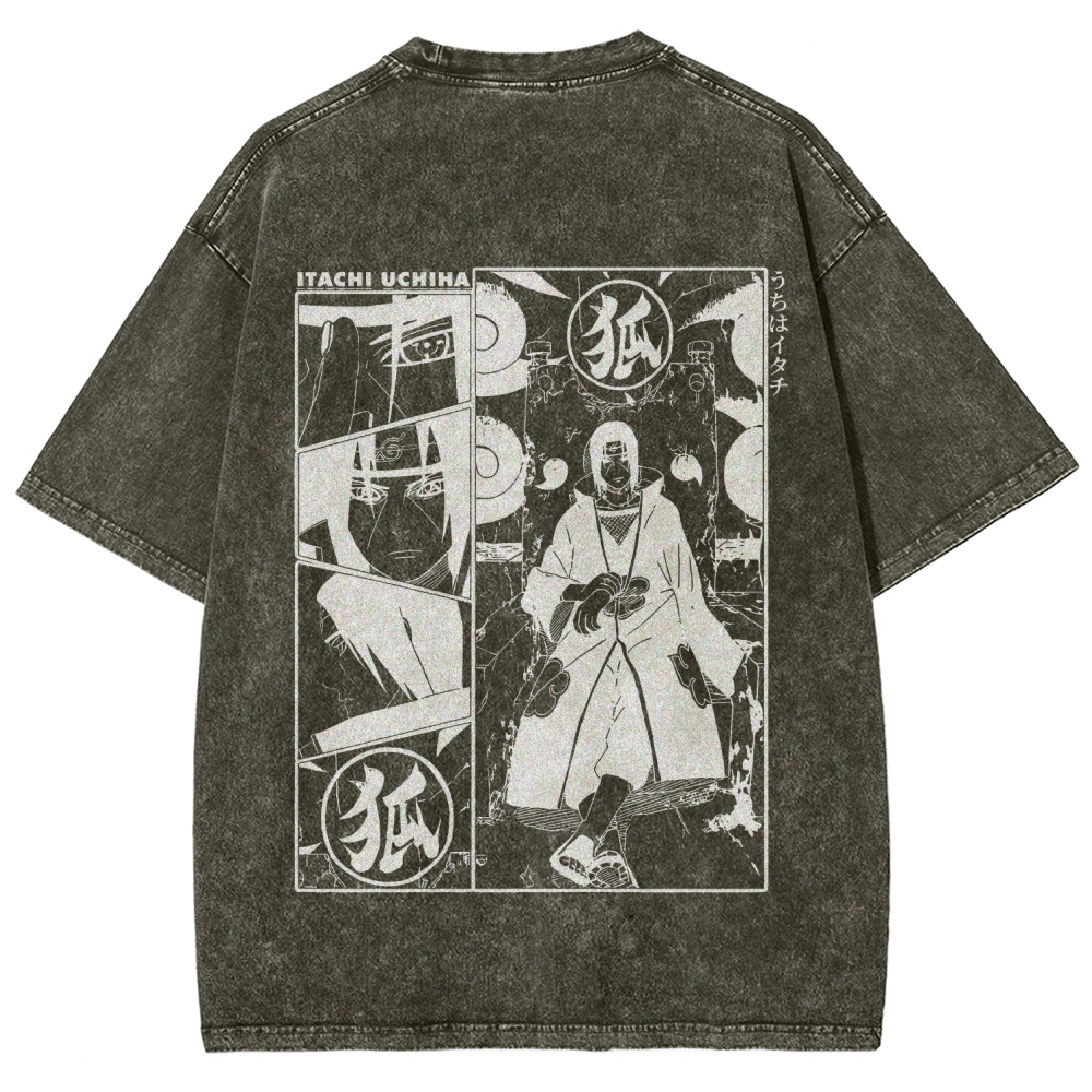 Naruto Unisex Fit Washed T-Shirt 2509012221-Coordom