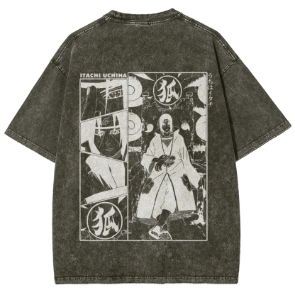 Naruto Unisex Fit Washed T-Shirt 2509012221-Coordom