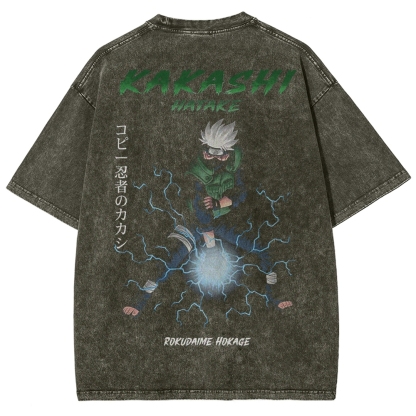 Naruto Unisex Fit Washed T-Shirt 2502006947-Coordom