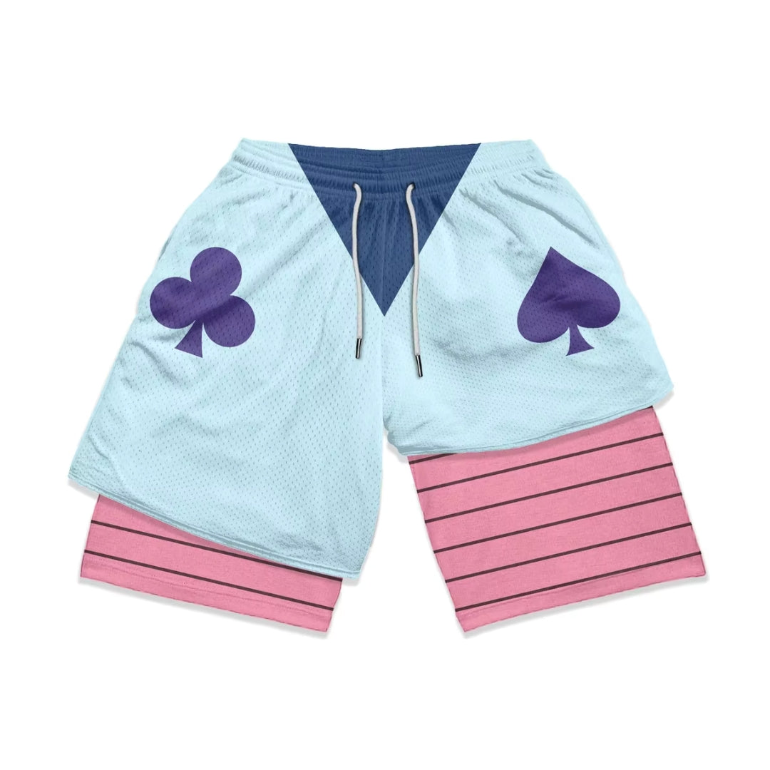 Hisoka Gym Shorts-Coordom